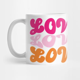 Love love love text design Mug